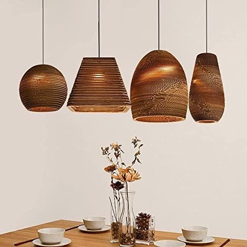 Modern Honeycomb Paper Pendant Light for Living Room and Kitchen