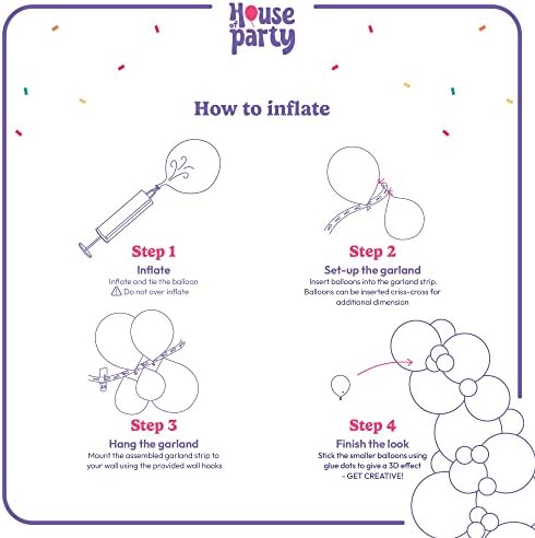 HOUSE OF PARTY Pastel Gray Balloons Garland Set