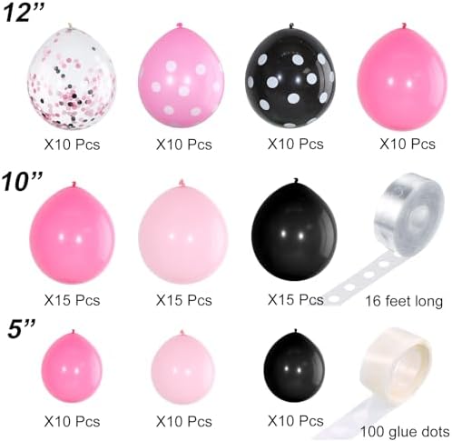 117 Pcs Mouse Themed Balloons Garland Kit