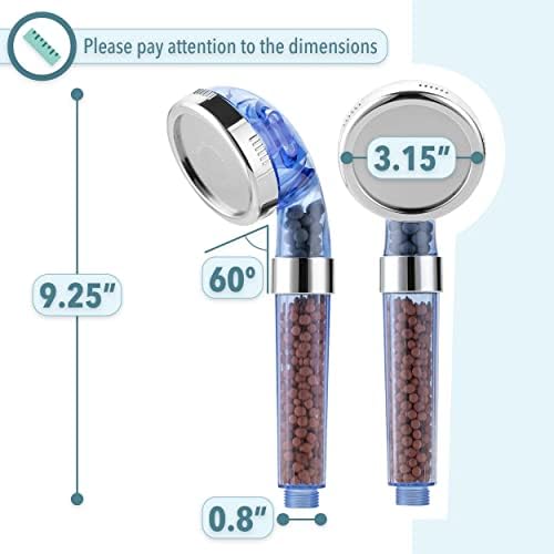 Slick High Pressure Shower Head Filter for Hard Water 1