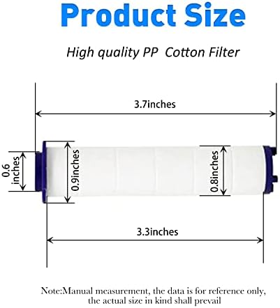 ANTOWER Handheld Turbo Fan Hydro Jet Shower Head Filter Set of 12