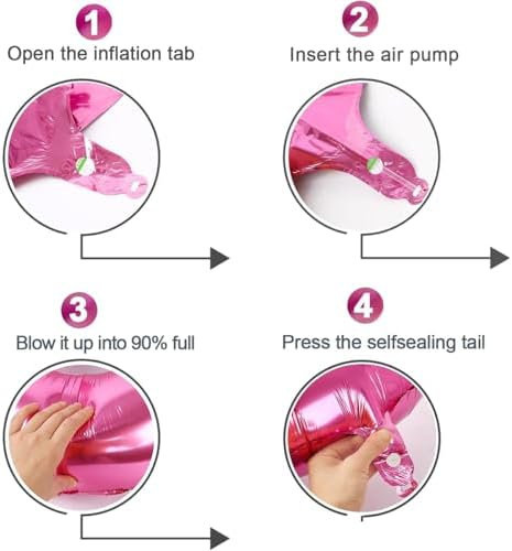 Pink Bow Birthday Balloons with Confetti