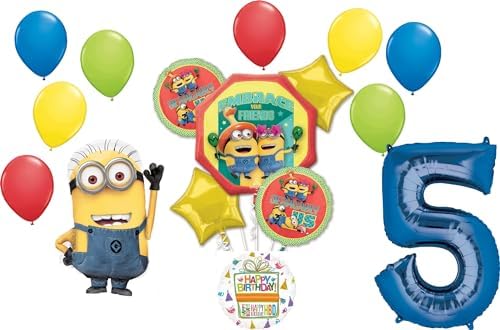 Anagram Despicable Me 5th Birthday Balloon Decorations
