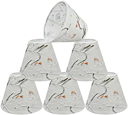 Aspen Creative 32115-6A 6-Pack Clip-On Lamp Shades