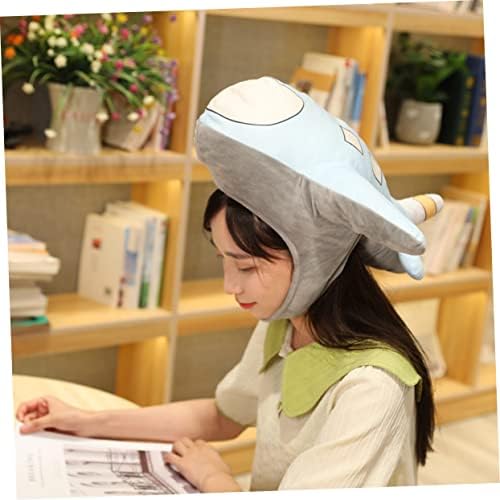 VICASKY Plush Airplane Headgear Party Prop for Adults