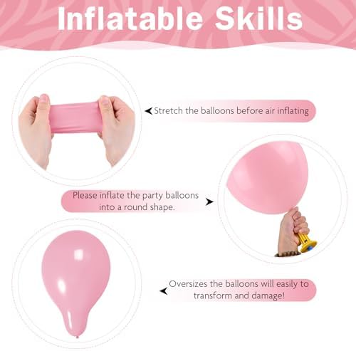 Dusty Pink 12 Inch Metallic Latex Balloons Set