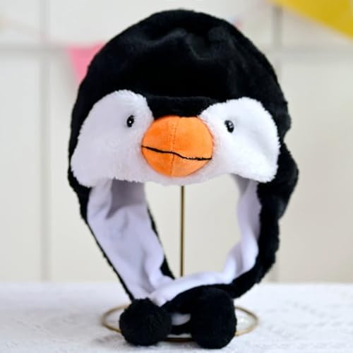Plush Animal Party Hat with Ear Flaps for Kids Teens Adults