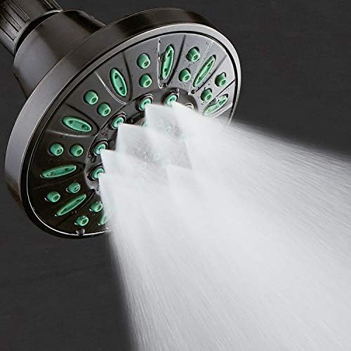 AquaDance High-Pressure 6-Setting Shower Head with Anti-Clog Nozzle Protection