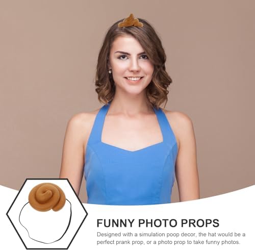 Wakauto 3 Pack Funny Poop Hats for Kids and Adults
