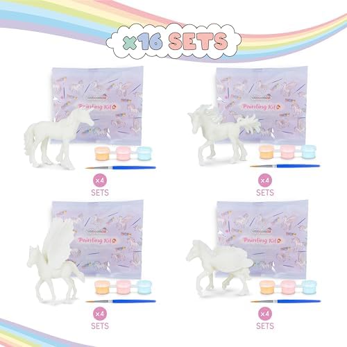 Unicorn Party Favor Painting Kit with 16 Bags