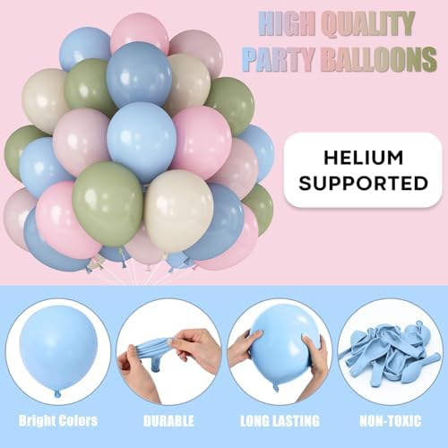 60PCS 12inch Pastel Balloons for Decorations