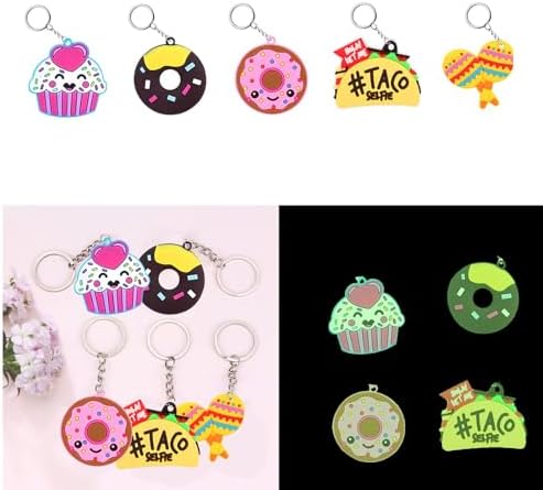 58Pcs Cartoon Keychains for Kids Party Favors