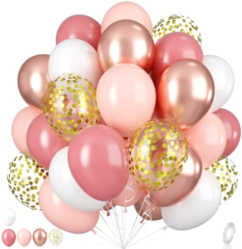 Dusty Pink Balloons Set 55Pcs 12 Inch Party Decorations