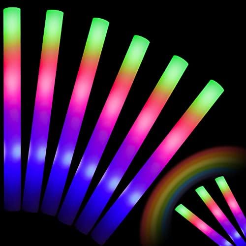 Glow Sticks Bulk 70 Pcs LED Foam Sticks Party Supplies