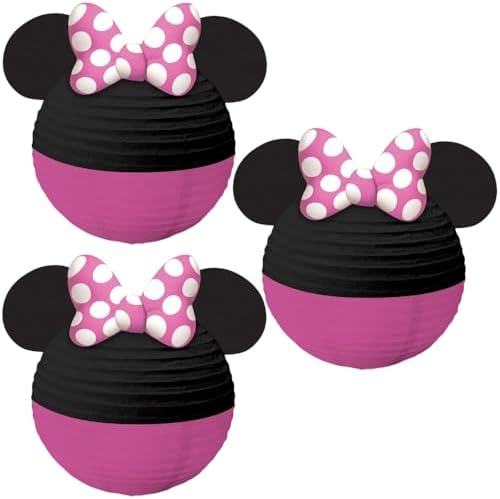 Minnie Mouse Paper Lanterns 95 Pack of 3