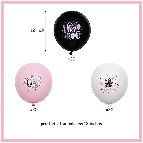 Kreatwow Halloween Balloons 60pcs Set for Parties 3 Styles