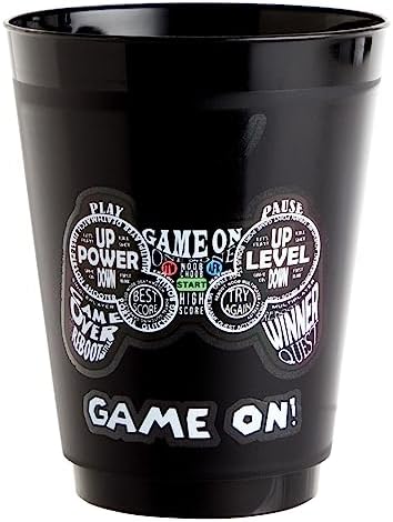 BLUE PANDA 16 Pack Video Game Cups For Kids
