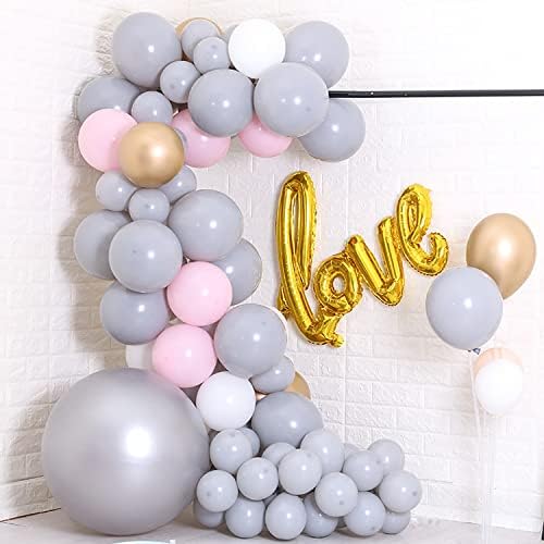 KALOR 100 Pcs 5 Inch Mini Matte Latex Balloons for Birthday Wedding Decorations