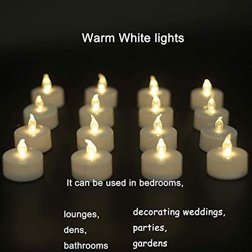 YIWER Flameless Battery Tea Lights Set of 24