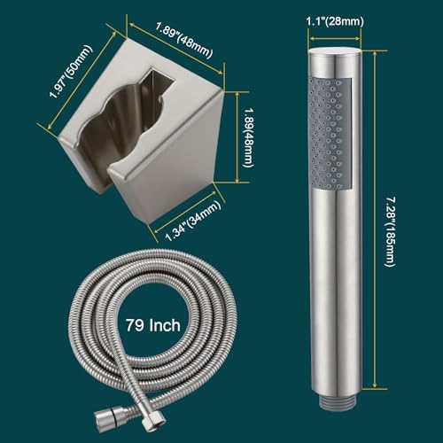Yunzhizhao Handheld Shower Head with Long Hose