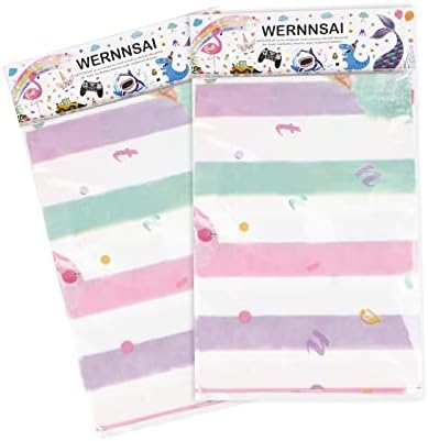 WERNNSAI Ice Cream Table Cloth 2 Pack