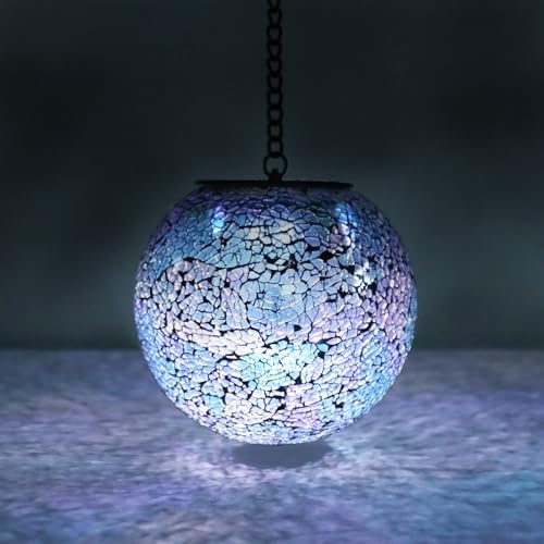 Wonder Solar Mosaic Gazing Ball Outdoor Lantern