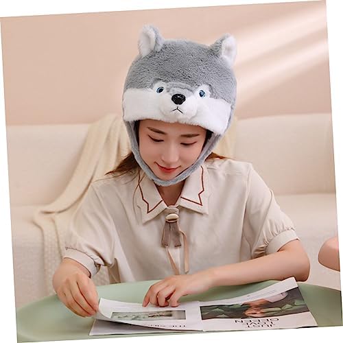 Plush Dog Headwear Party Hat Carnival Funny Costume