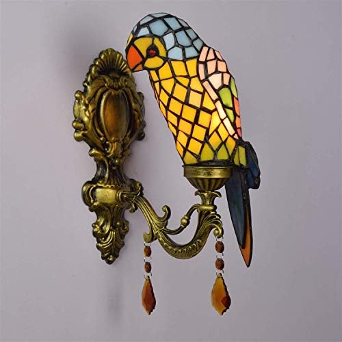 Tiffany Style Wall Lamp with Stained Glass