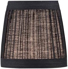 Aspen Creative 51506-2 Black Faux Silk Lamp Shade Set Of 2