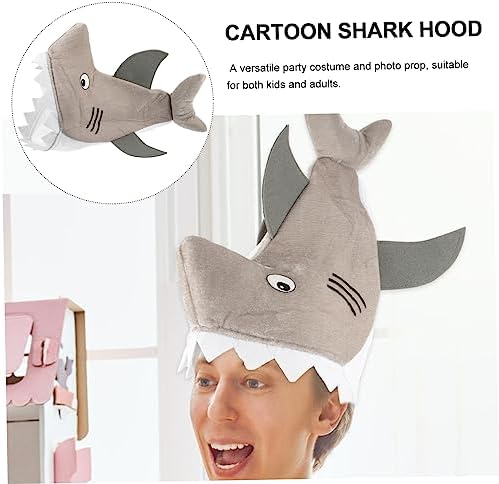 Coolehiya Animal Hat Costume Party Plush Shark Photo Prop Mask