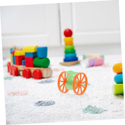 Totority 50pcs Mini Wheeled Tumbler Toys for Balance and Coordination