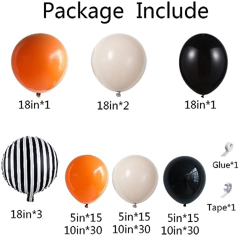 Halloween Balloon Arch Garland Kit 144PCS
