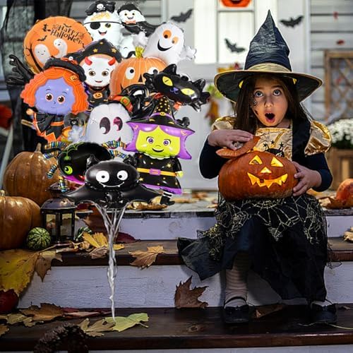 20 Pack Halloween Foil Balloons for Party Decorations