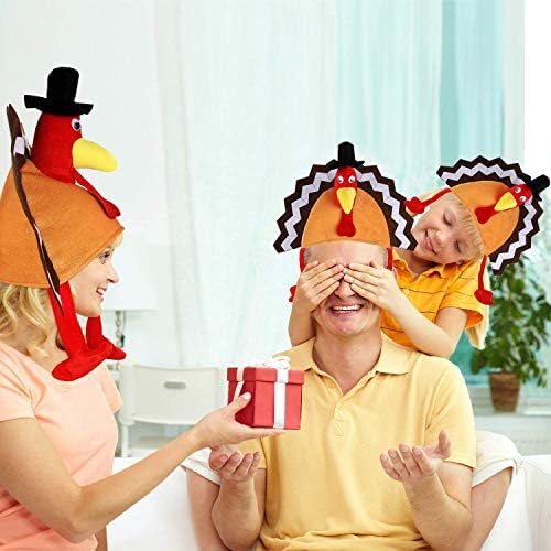 3 Pack Turkey Hats for Thanksgiving Celebration