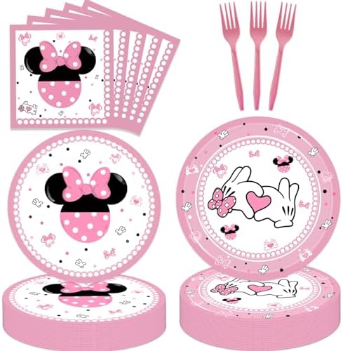 158 Pcs Pink Half Birthday Party Decorations Kit
