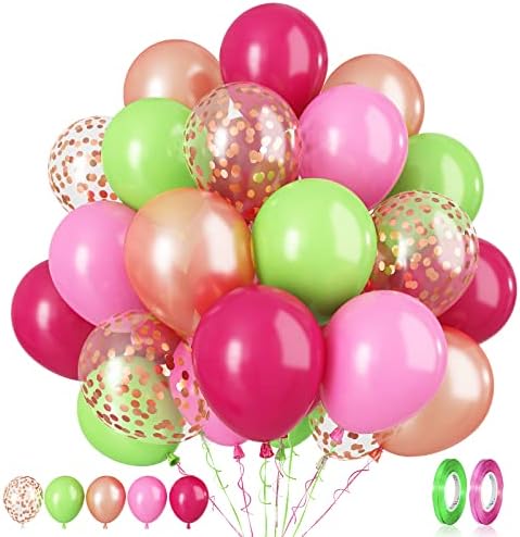 Paready Tropical Party Balloons Set 60 Pcs 12 Inch