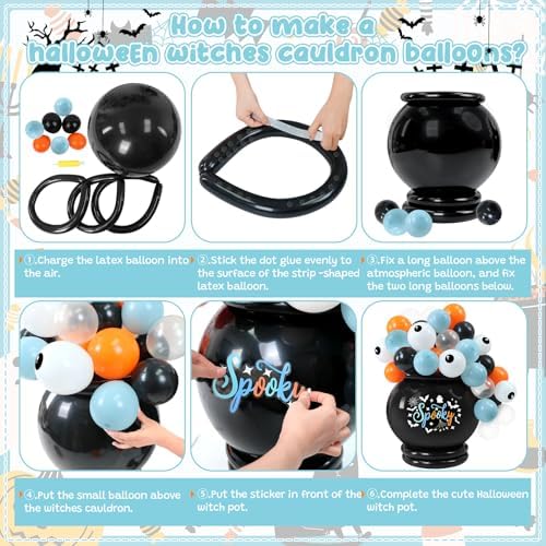 K KUMEED Halloween Balloon Garland Kit