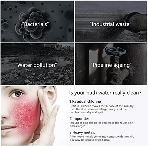 ANTOWER Handheld Turbo Fan Hydro Jet Shower Head Filter Set of 12