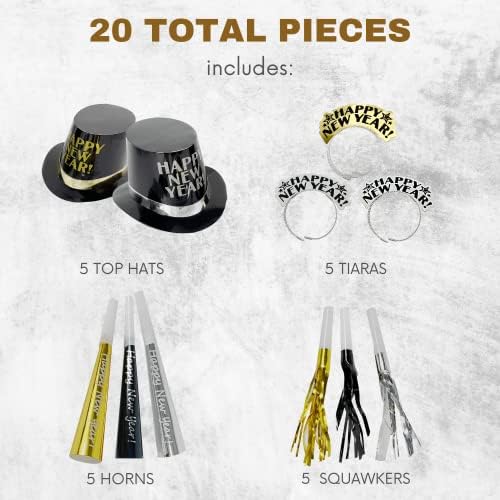 4Es Novelty 20 Pcs New Years Eve Party Supplies 2025