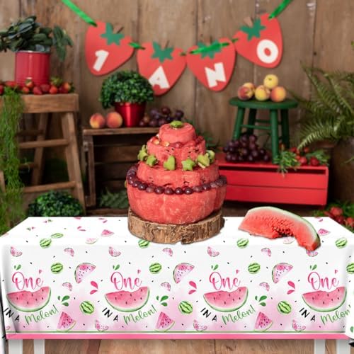 Watermelon Party Tablecloths 3 Pack Summer Birthday Decor
