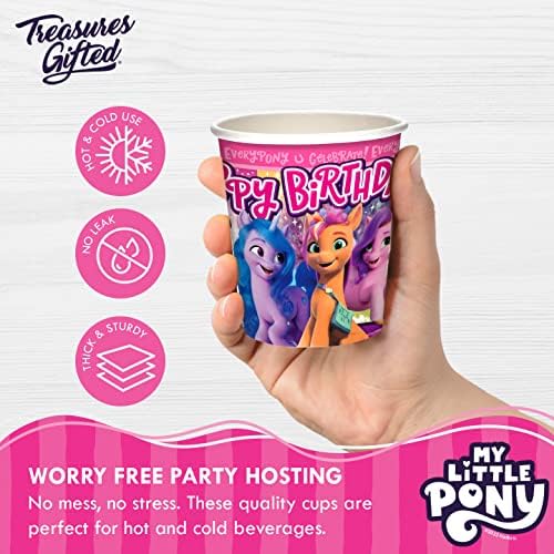 Treasures Gifted My Little Pony 9oz Paper Cups 24ct - Mane 5 Included