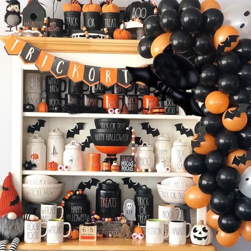 139Pcs Halloween Balloon Garland Arch Kit