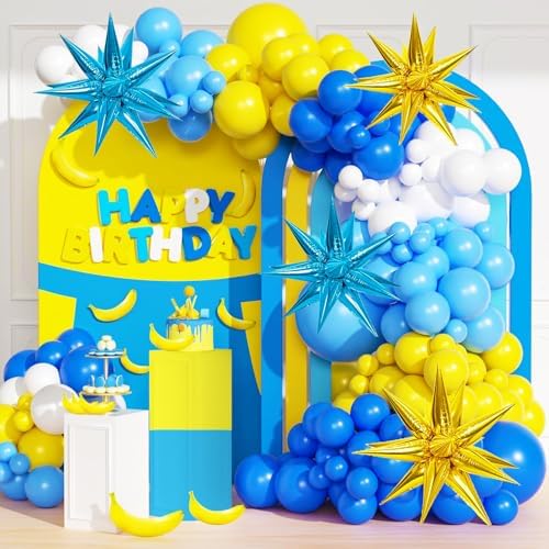 117 Pcs Banana Theme Balloon Arch Kit for Birthday Parties