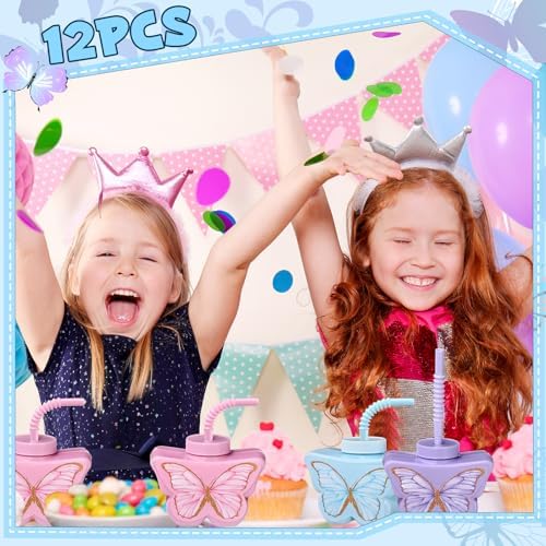 Mifoci Butterfly Themed Party Cups 12 Pcs Set