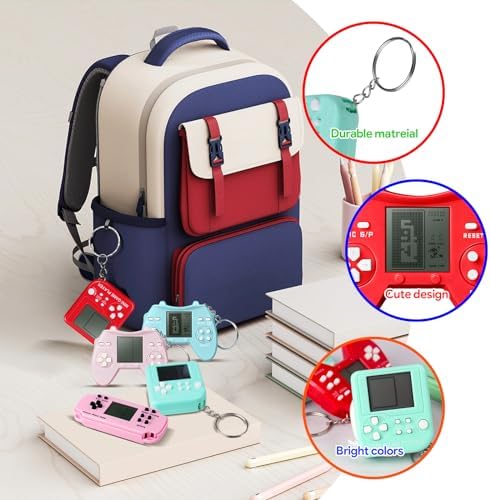 24Pcs Video Game Keychain Party Favors for Kids