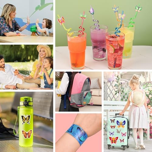 LiYiQ 122 Pcs Butterfly Party Supplies Set