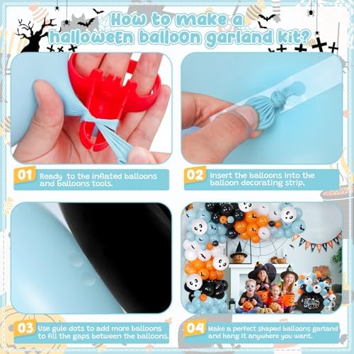 K KUMEED Halloween Balloon Garland Kit