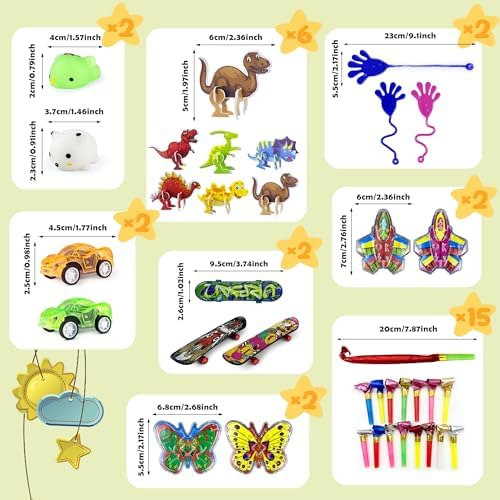 XIPEGPA 80PCS Party Favors Toy Assortment for Classroom Rewards