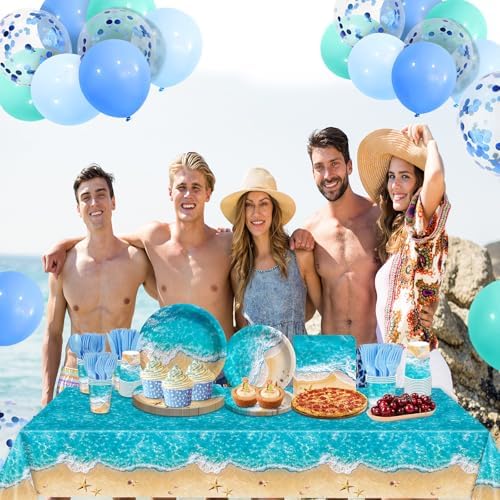 Maudundon Beach Party Tableware Set for 25 Guests
