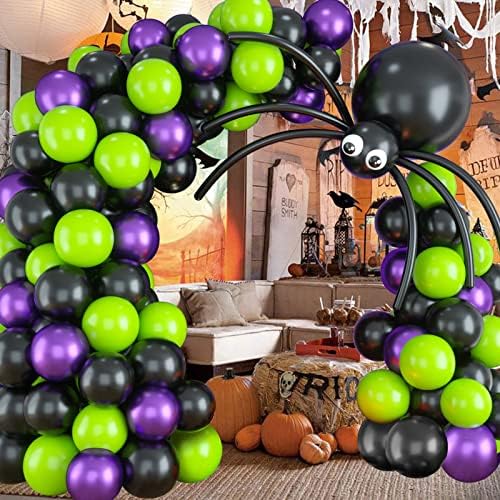 Halloween Balloon Arch Kit with Spider Balloons